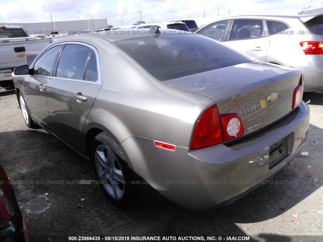 1G1ZA5EUXCF320689 - 2012 CHEVROLET MALIBU LS ნაცრისფერი ფოტო 3
