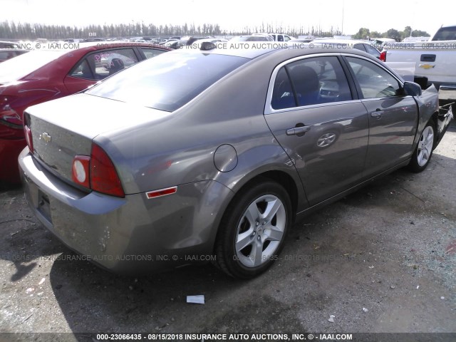 1G1ZA5EUXCF320689 - 2012 CHEVROLET MALIBU LS ნაცრისფერი ფოტო 4