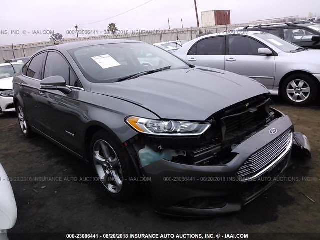 3FA6P0LU7DR184451 - 2013 FORD FUSION SE HYBRID GRAY photo 1