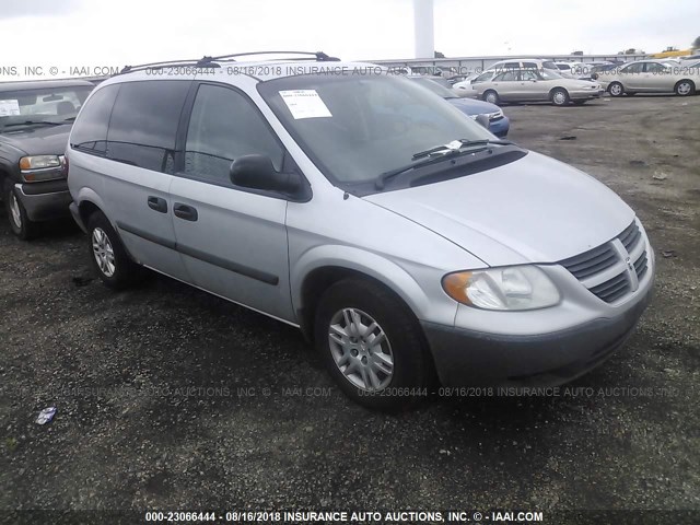 1D4GP25B75B392814 - 2005 DODGE CARAVAN SE SILVER photo 1