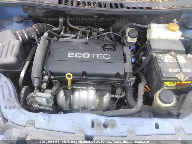 KL1TD5DE4AB092022 - 2010 CHEVROLET AVEO LS/LT 蓝色 照片 10