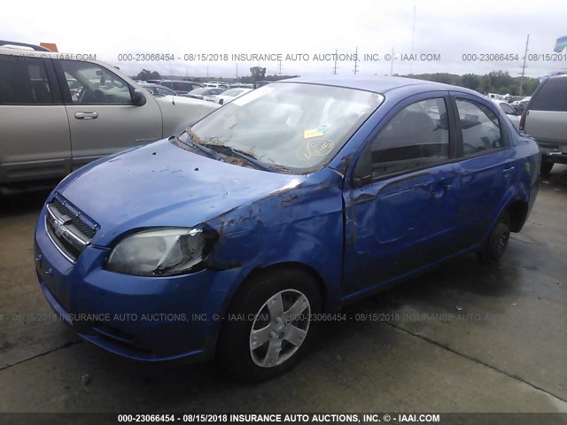 KL1TD5DE4AB092022 - 2010 CHEVROLET AVEO LS/LT 蓝色 照片 2