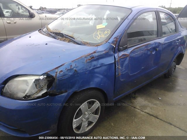 KL1TD5DE4AB092022 - 2010 CHEVROLET AVEO LS/LT 蓝色 照片 6