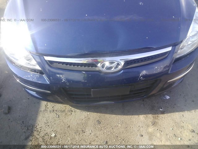 KMHDC8AE7CU143070 - 2012 HYUNDAI ELANTRA TOURING GLS/SE BLUE photo 6