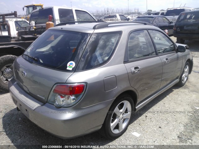 JF1GG67696G802074 - 2006 SUBARU IMPREZA 2.5I SPORTS WAGON GRAY photo 4