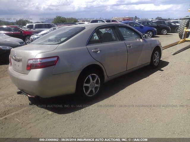 4T1BE46KX8U222104 - 2008 TOYOTA CAMRY CE/LE/XLE/SE GOLD photo 4