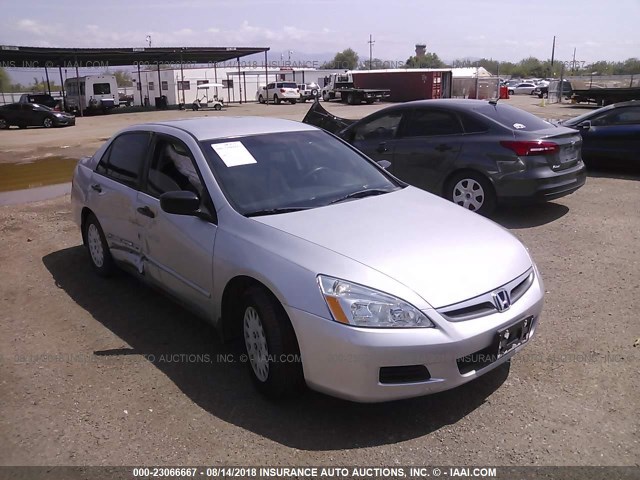 1HGCM56166A055460 - 2006 HONDA ACCORD VALUE SILVER photo 1