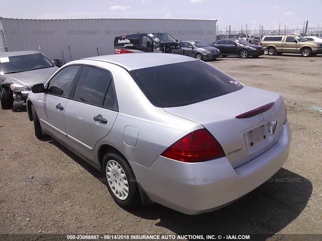 1HGCM56166A055460 - 2006 HONDA ACCORD VALUE SILVER photo 3