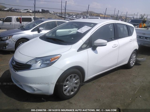 3N1CE2CP0GL359108 - 2016 NISSAN VERSA NOTE S/S PLUS/SV/SL/SR WHITE photo 2