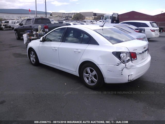 1G1PC5SB5D7230821 - 2013 CHEVROLET CRUZE LT WHITE photo 3