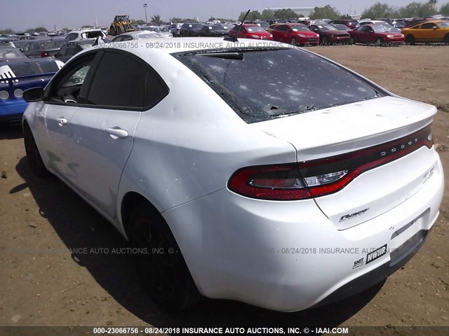 1C3CDFBB2ED741841 - 2014 DODGE DART SXT WHITE photo 3