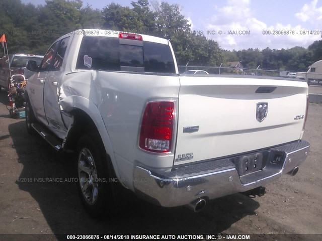 1C6RR7JT2HS604087 - 2017 RAM 1500 LARAMIE WHITE photo 3