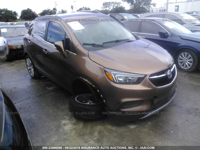 KL4CJASB9HB220522 - 2017 BUICK ENCORE PREFERRED Dark Brown photo 1