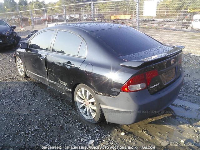 2HGFA5E55AH700572 - 2010 HONDA CIVIC SI BLACK photo 3