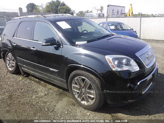 1GKKRTED9CJ346787 - 2012 GMC ACADIA DENALI BLACK photo 1