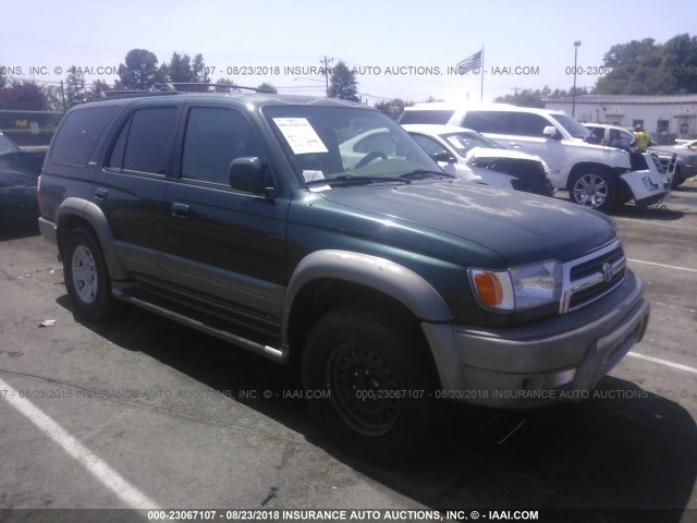 JT3GN87R1Y0154350 - 2000 TOYOTA 4RUNNER LIMITED GREEN photo 1