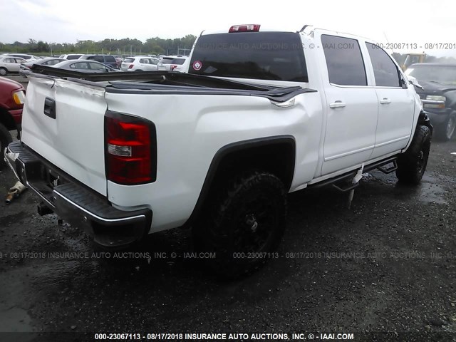 3GTU2UEC6EG559948 - 2014 GMC SIERRA K1500 SLE WHITE photo 4