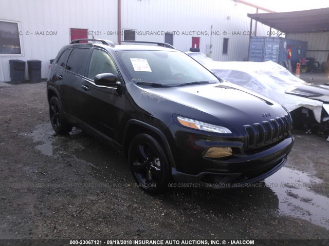1C4PJLCB7JD621370 - 2018 JEEP CHEROKEE LATITUDE Czarny zdjęcie 1