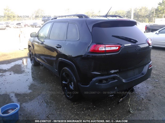 1C4PJLCB7JD621370 - 2018 JEEP CHEROKEE LATITUDE BLACK photo 3