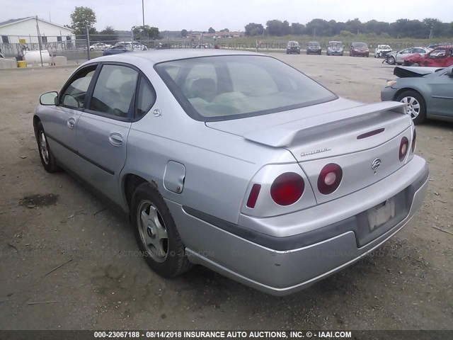 2G1WF52E049196590 - 2004 CHEVROLET IMPALA 银色 照片 3