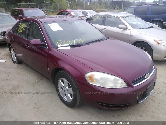 2G1WT58KX69139791 - 2006 CHEVROLET IMPALA LT MAROON photo 1