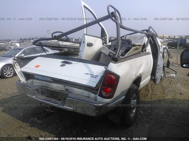 3D7KS28A97G788557 - 2007 DODGE RAM 2500 ST/SLT 白色 照片 4