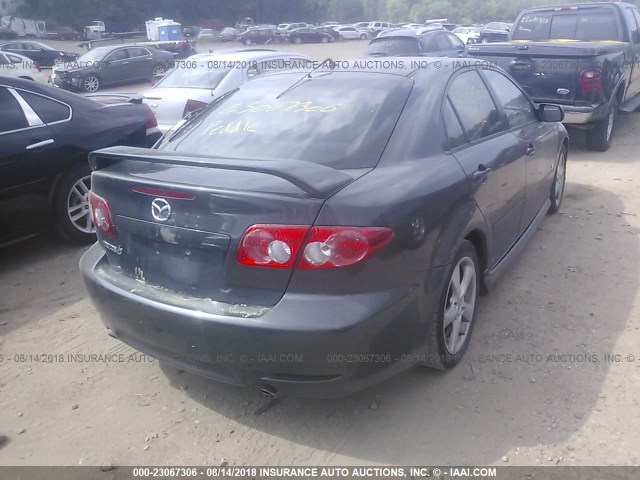 1YVHP84D855M33662 - 2005 MAZDA 6 S GRAY photo 4