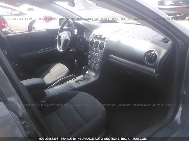 1YVHP84D855M33662 - 2005 MAZDA 6 S GRAY photo 5