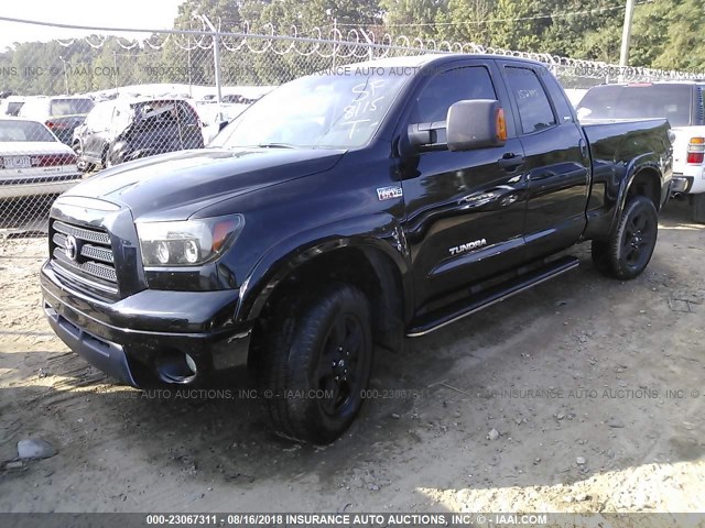 5TFRV54197X006342 - 2007 TOYOTA TUNDRA DOUBLE CAB SR5 BLACK photo 2