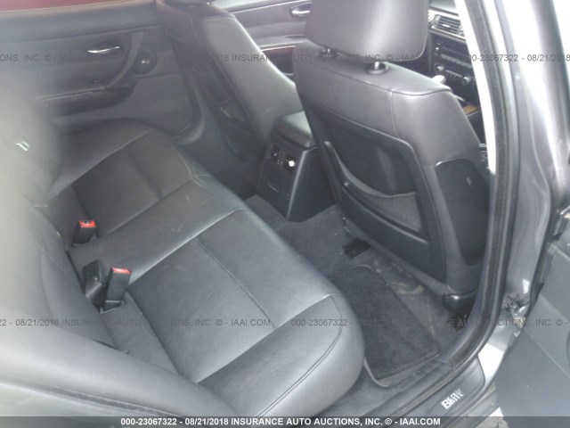 WBAVB77598NH80587 - 2008 BMW 335 I GRAY photo 8