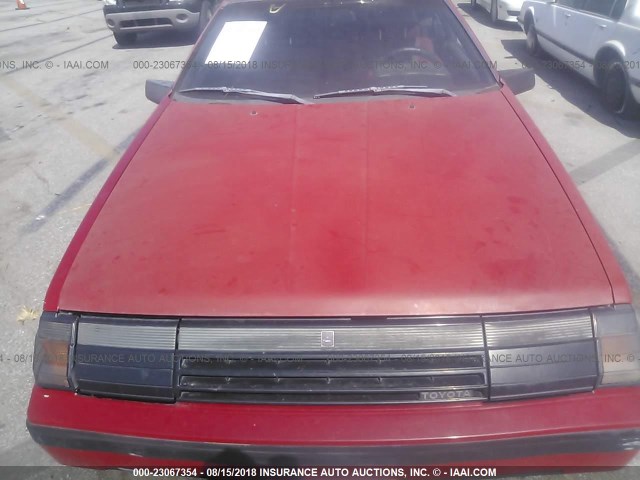 JT2RA64LXE0050447 - 1984 TOYOTA CELICA GT RED photo 6