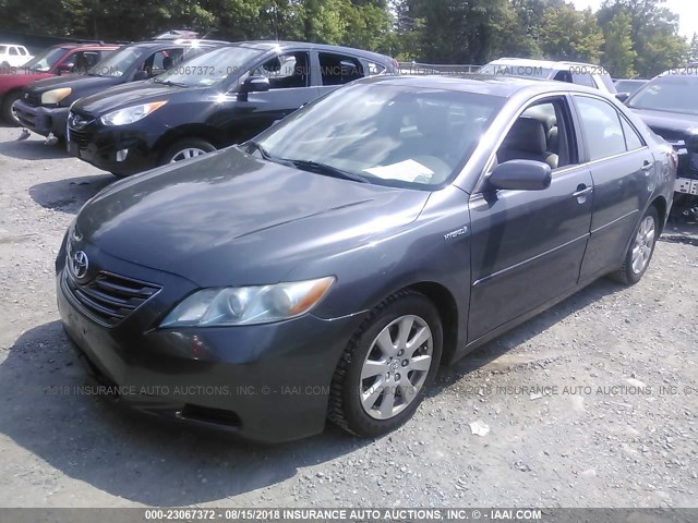 JTNBB46K973037068 - 2007 TOYOTA CAMRY NEW GENERAT HYBRID GRAY photo 2