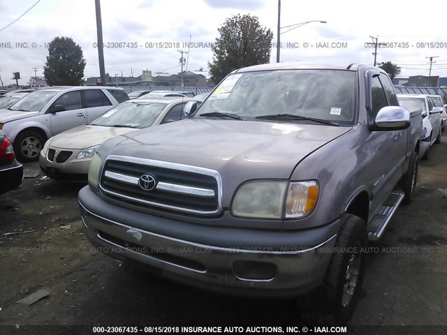 5TBRN34122S231813 - 2002 TOYOTA TUNDRA ACCESS CAB SR5 GRAY photo 6