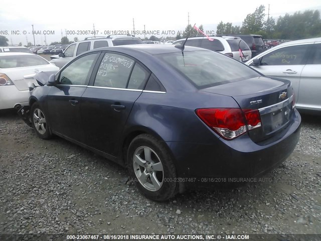 1G1PC5SB4D7313155 - 2013 CHEVROLET CRUZE LT BLUE photo 3