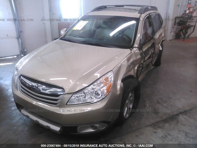 4S4BRDKC3A2311727 - 2010 SUBARU OUTBACK 3.6R LIMITED GOLD photo 2