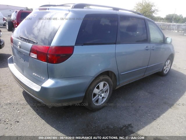 5TDZA22C45S249557 - 2005 TOYOTA SIENNA XLE/XLE LIMITED BLUE photo 4