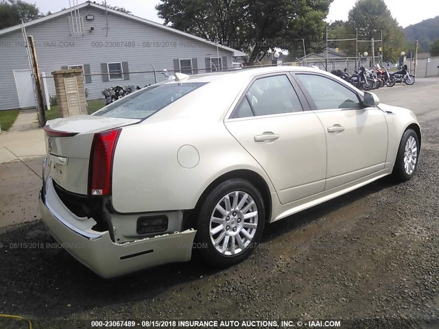 1G6DG5EY2B0161111 - 2011 CADILLAC CTS LUXURY COLLECTION BEIGE photo 4
