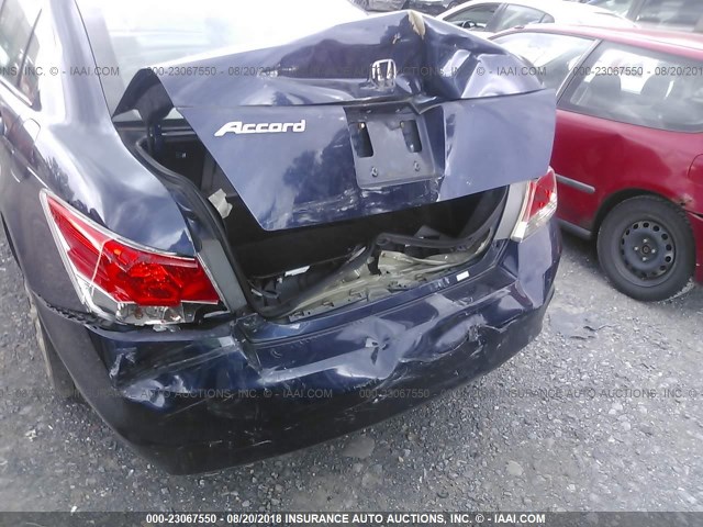 1HGCP2F87AA155952 - 2010 HONDA ACCORD EXL BLUE photo 6