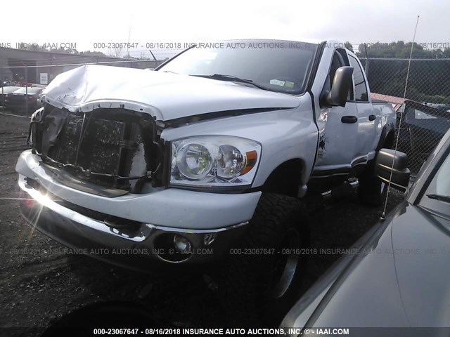 3D7KS28A67G805153 - 2007 DODGE RAM 2500 ST/SLT WHITE photo 2