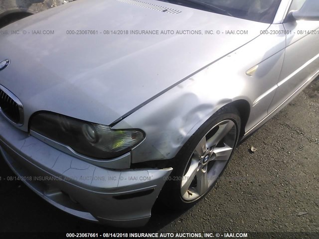 WBABV13464JT23142 - 2004 BMW 325 CI SULEV SILVER photo 6