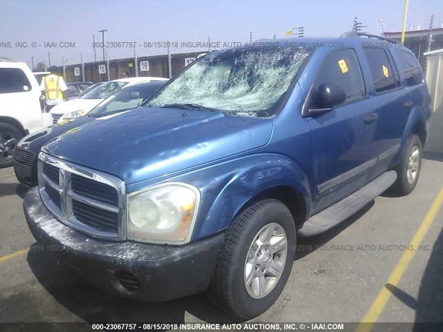 1D4HB38NX4F231475 - 2004 DODGE DURANGO ST BLUE photo 2