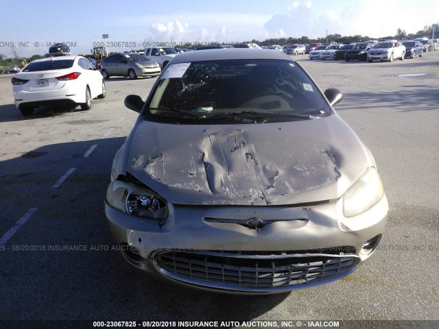 1C3EL46R22N231888 - 2002 CHRYSLER SEBRING LX GOLD photo 6