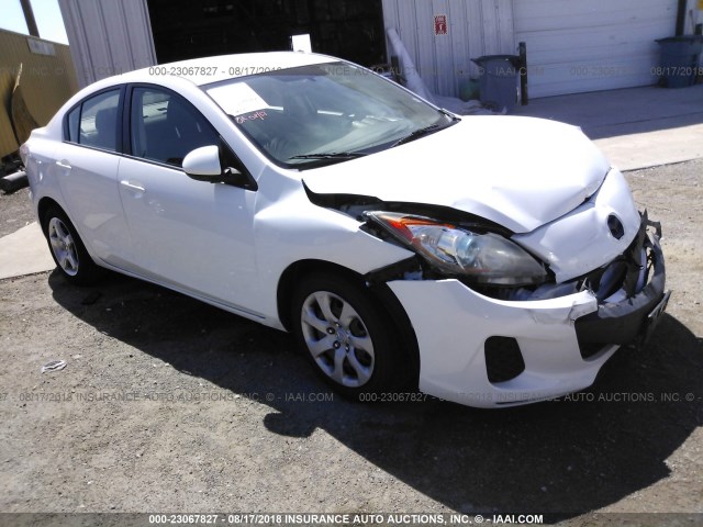 JM1BL1UF4C1522746 - 2012 MAZDA 3 I WHITE photo 1