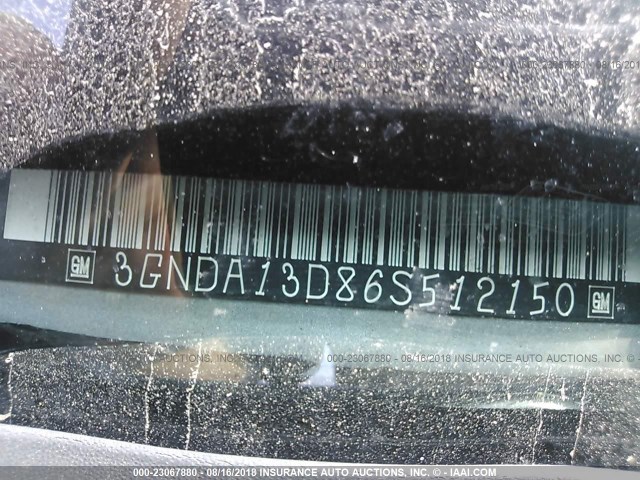 3GNDA13D86S512150 - 2006 CHEVROLET HHR LS GRAY photo 9