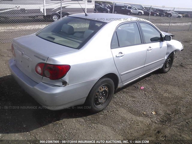 1NXBR32E07Z880818 - 2007 TOYOTA COROLLA CE/LE/S SILVER photo 4