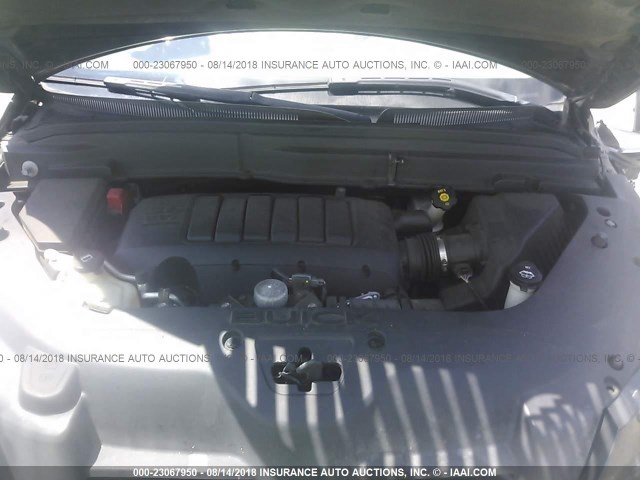 5GAKRBED3BJ168610 - 2011 BUICK ENCLAVE CXL 灰色 照片 10