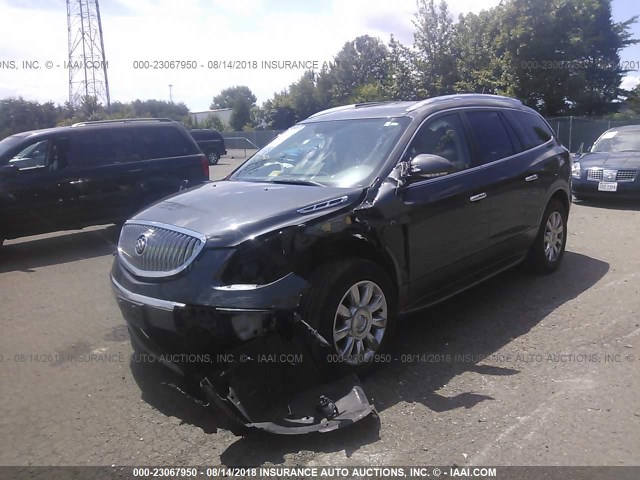 5GAKRBED3BJ168610 - 2011 BUICK ENCLAVE CXL 灰色 照片 2