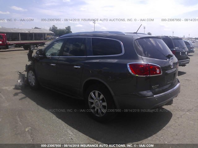 5GAKRBED3BJ168610 - 2011 BUICK ENCLAVE CXL 灰色 照片 3