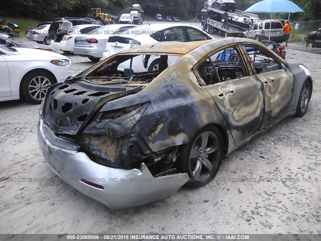 19UUA9F50DA004413 - 2013 ACURA TL TECH SILVER photo 4