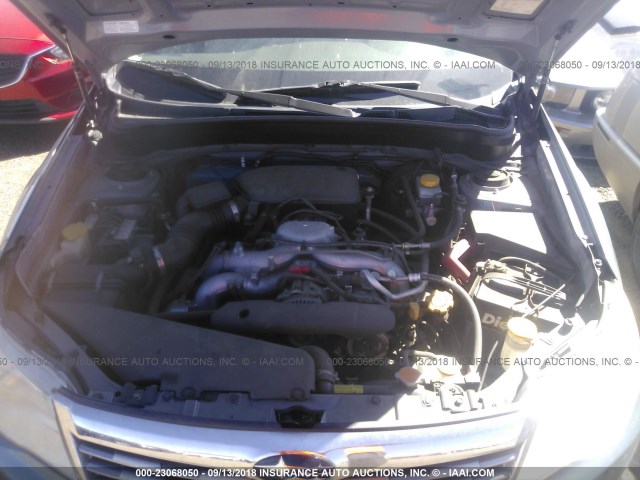 JF2SH6BC9AH775509 - 2010 SUBARU FORESTER XS Mavi foto 10